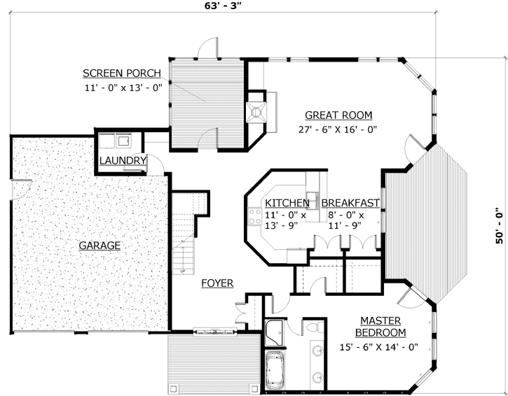 Main Floor Plan: 72-115