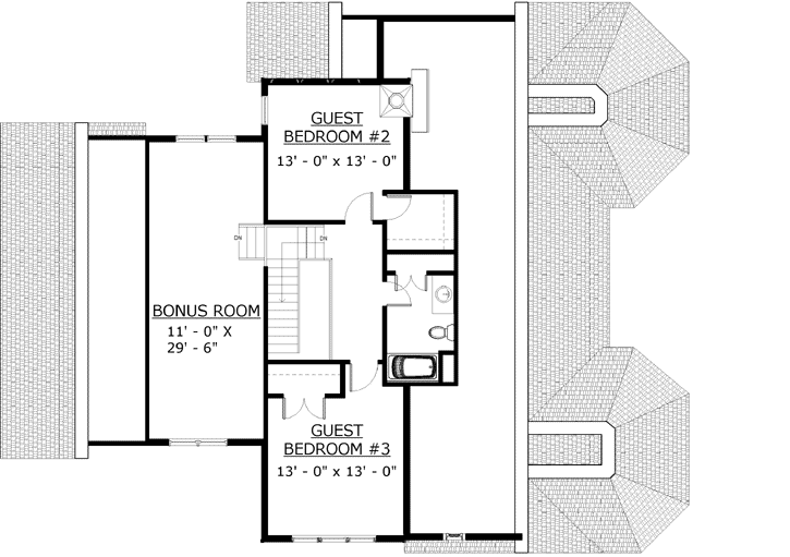 Upper/Second Floor Plan:72-115
