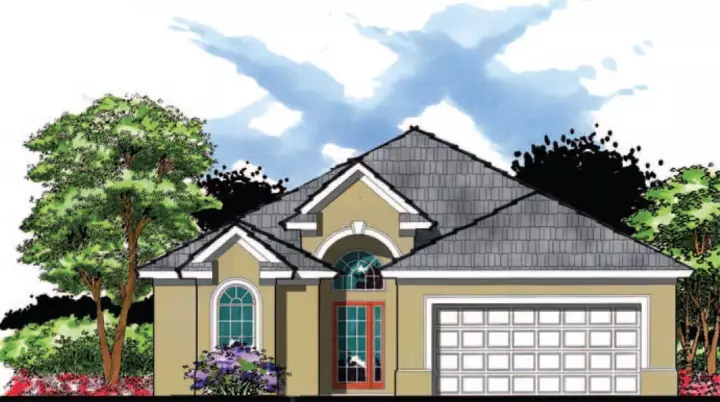 Florida house plans 73-137 - front exterior, 1,947 sq ft, 3 bed, 2 bath house plans | Monster House Plans