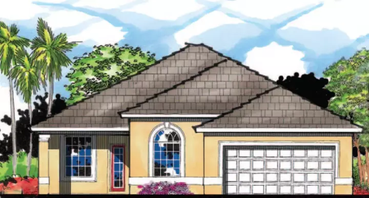 Florida house plans 73-139 - front exterior, 2,009 sq ft, 4 bed, 2 bath house plans | Monster House Plans