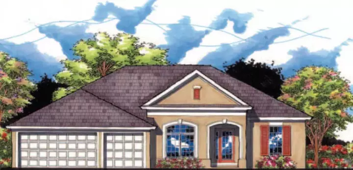 Florida house plans 73-156 - front exterior, 2,245 sq ft, 4 bed, 3 bath house plans | Monster House Plans