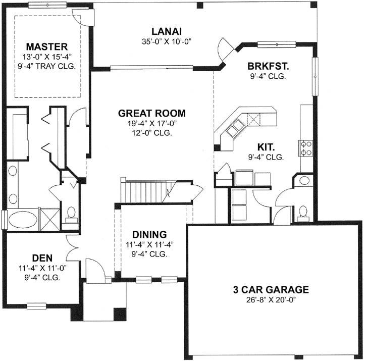 Main Floor Plan: 73-161