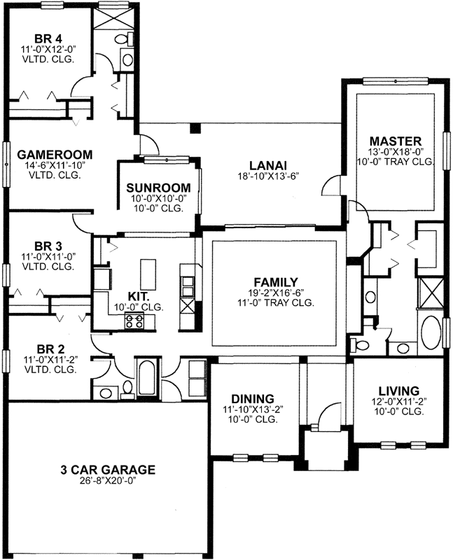 Main Floor Plan: 73-164