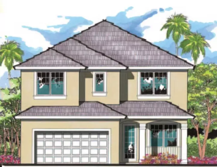 Florida house plans 73-174 - front exterior, 2,597 sq ft, 4 bed, 2 bath house plans | Monster House Plans