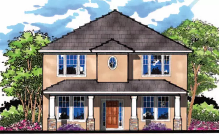 Bungalow house plans 73-179 - front exterior, 2,749 sq ft, 4 bed, 2 bath house plans | Monster House Plans