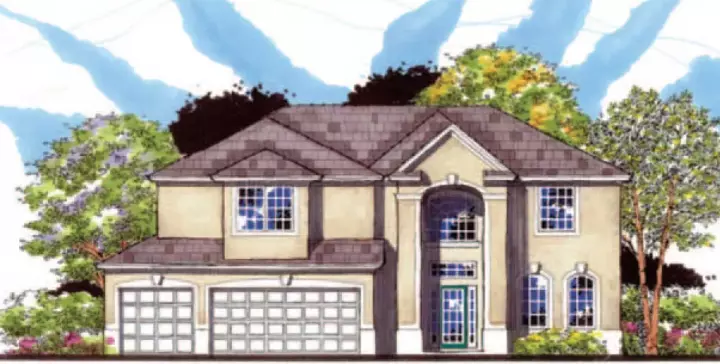 Florida house plans 73-181 - front exterior, 2,767 sq ft, 4 bed, 2 bath house plans | Monster House Plans