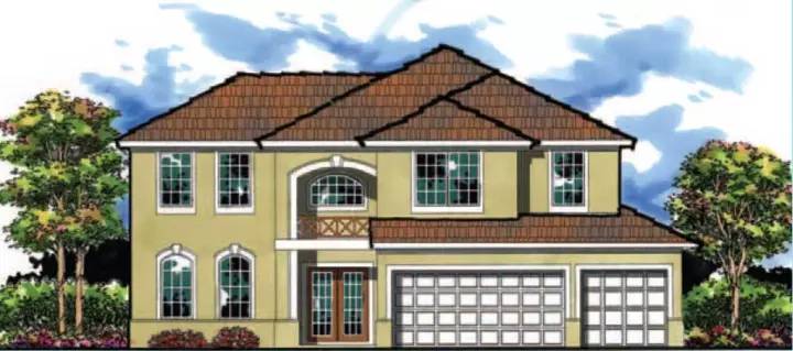 Florida house plans 73-183 - front exterior, 2,817 sq ft, 5 bed, 3 bath house plans | Monster House Plans
