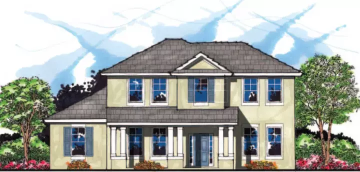 Florida house plans 73-188 - front exterior, 2,935 sq ft, 4 bed, 2 bath house plans | Monster House Plans
