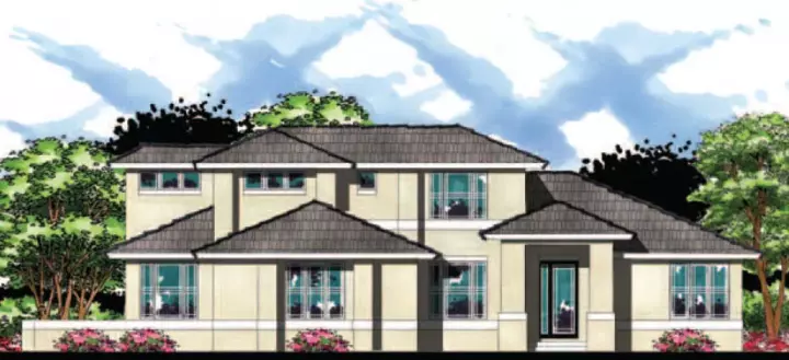 Florida house plans 73-189 - front exterior, 3,001 sq ft, 4 bed, 3 bath house plans | Monster House Plans