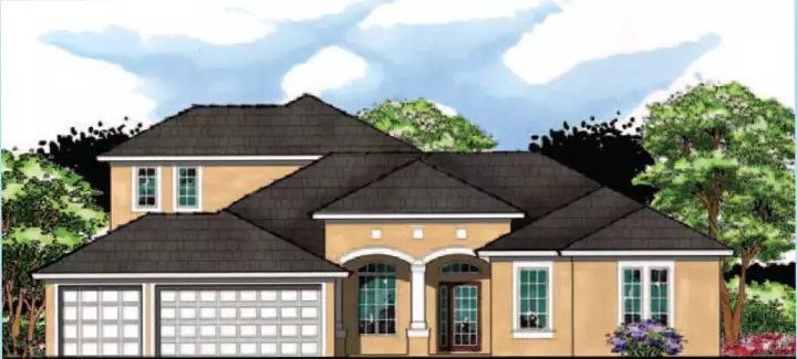 Florida house plans 73-190 - front exterior, 3,036 sq ft, 4 bed, 4 bath house plans | Monster House Plans