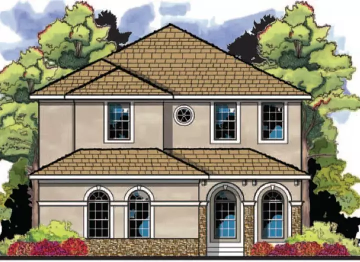 Florida house plans 73-194 - front exterior, 3,205 sq ft, 4 bed, 3 bath house plans | Monster House Plans
