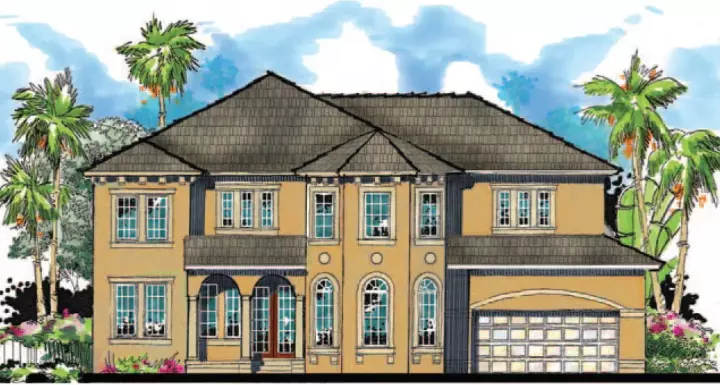 Florida house plans 73-198 - front exterior, 3,517 sq ft, 5 bed, 3 bath house plans | Monster House Plans