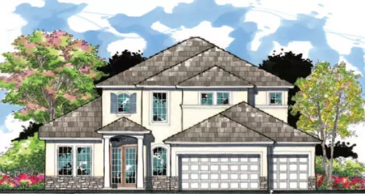 Florida house plans 73-199 - front exterior, 3,553 sq ft, 4 bed, 3 bath house plans | Monster House Plans