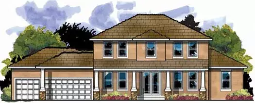 Bungalow house plans 73-201 - front exterior, 3,579 sq ft, 5 bed, 3 bath house plans | Monster House Plans