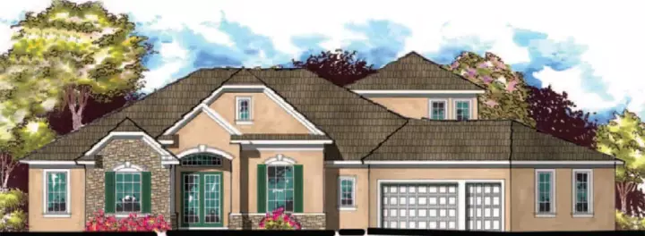 Florida house plans 73-203 - front exterior, 3,687 sq ft, 4 bed, 3 bath house plans | Monster House Plans