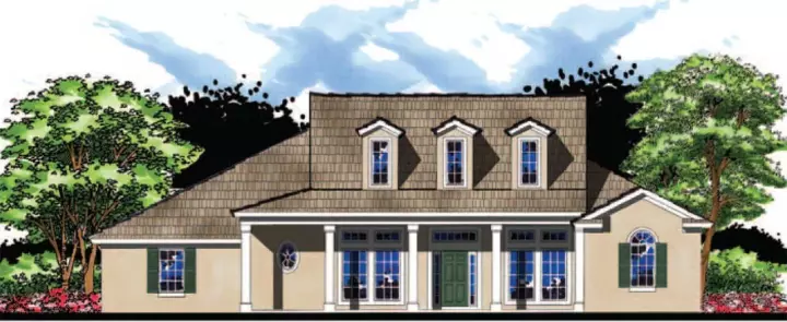 Country house plans 73-206 - front exterior, 3,814 sq ft, 4 bed, 3 bath house plans | Monster House Plans