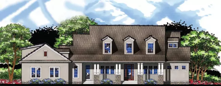 Country house plans 73-211 - front exterior, 4,402 sq ft, 5 bed, 3 bath house plans | Monster House Plans