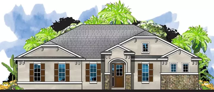 Craftsman house plans 73-235 - front exterior, 2,638 sq ft, 4 bed, 3 bath house plans | Monster House Plans