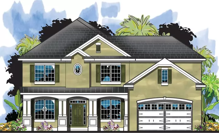 Southern house plans 73-240 - front exterior, 3,026 sq ft, 4 bed, 2 bath house plans | Monster House Plans