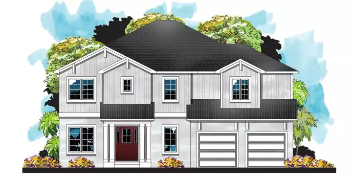 Traditional house plans 73-271 - front exterior, 4,335 sq ft, 5 bed, 4 bath house plans | Monster House Plans