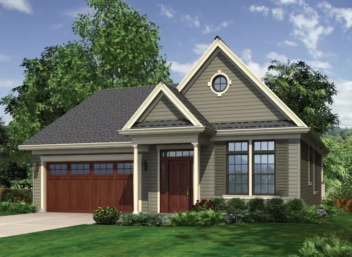 Traditional house plans 74-131 - front exterior, 1,999 sq ft, 3 bed, 2 bath house plans | Monster House Plans