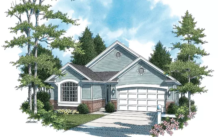 Traditional house plans 74-171 - front exterior, 2,553 sq ft, 4 bed, 3 bath house plans | Monster House Plans
