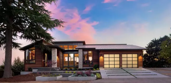 Modern house plans 74-235 - front exterior, 4,600 sq ft, 4 bed, 3 bath house plans | Monster House Plans