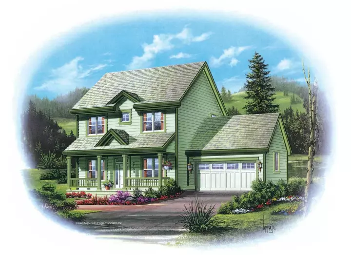 Country house plans 74-262 - front exterior, 1,913 sq ft, 3 bed, 2 bath house plans | Monster House Plans