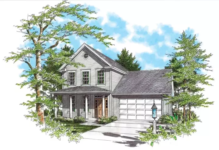 Traditional house plans 74-272 - front exterior, 1,875 sq ft, 3 bed, 2 bath house plans | Monster House Plans
