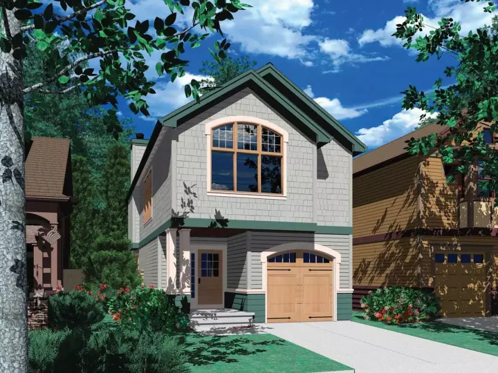 Craftsman house plans 74-283 - front exterior, 1,431 sq ft, 3 bed, 2 bath house plans | Monster House Plans