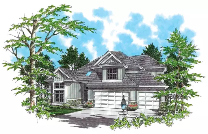 Traditional house plans 74-309 - front exterior, 2,200 sq ft, 3 bed, 2 bath house plans | Monster House Plans