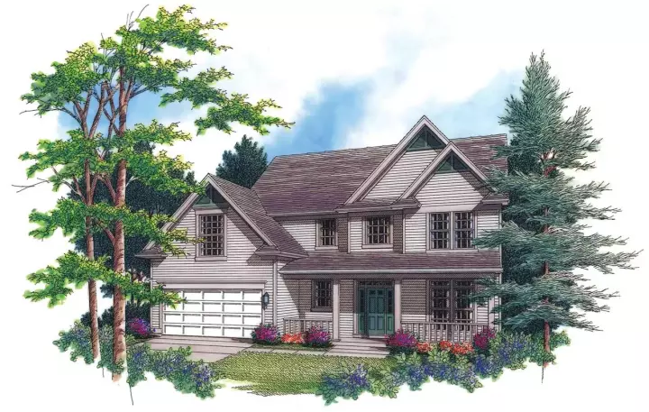 Country house plans 74-330 - front exterior, 2,305 sq ft, 3 bed, 2 bath house plans | Monster House Plans