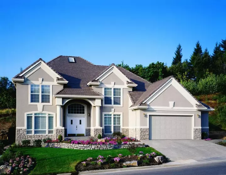 European house plans 74-344 - front exterior, 2,739 sq ft, 4 bed, 2 bath house plans | Monster House Plans