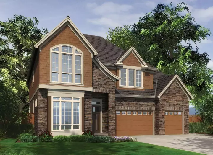 French Country house plans 74-473 - front exterior, 4,031 sq ft, 4 bed, 4 bath house plans | Monster House Plans