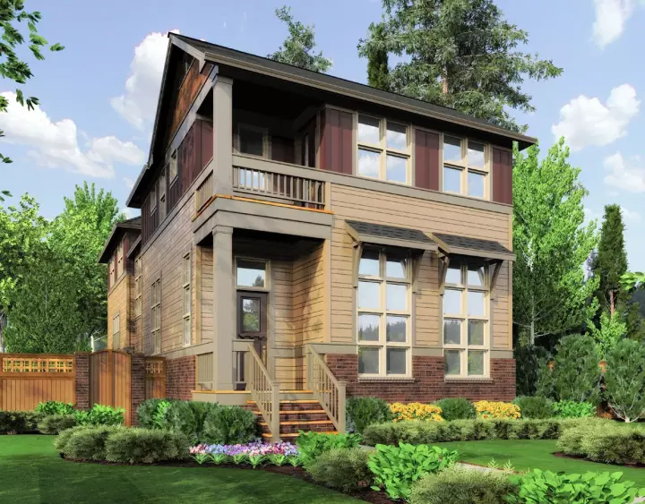 Traditional house plans 74-657 - front exterior, 2,111 sq ft, 3 bed, 2 bath house plans | Monster House Plans
