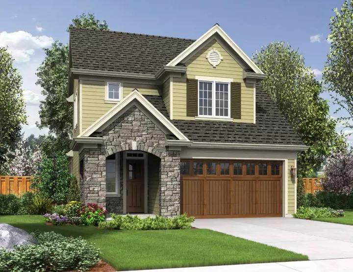 Cottage house plans 74-689 - front exterior, 1,712 sq ft, 3 bed, 2 bath house plans | Monster House Plans