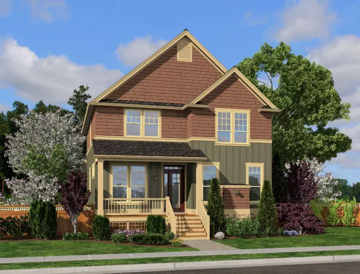 Craftsman house plans 74-701 - front exterior, 2,155 sq ft, 4 bed, 1 bath house plans | Monster House Plans