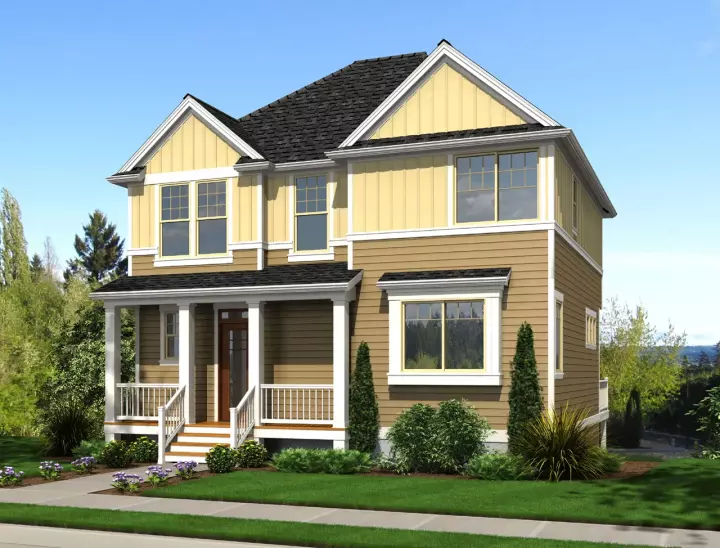 Craftsman house plans 74-705 - front exterior, 2,550 sq ft, 4 bed, 3 bath house plans | Monster House Plans