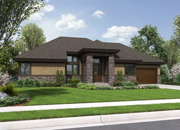 Contemporary house plans 74-740 - front exterior, 3,097 sq ft, 3 bed, 2 bath house plans | Monster House Plans