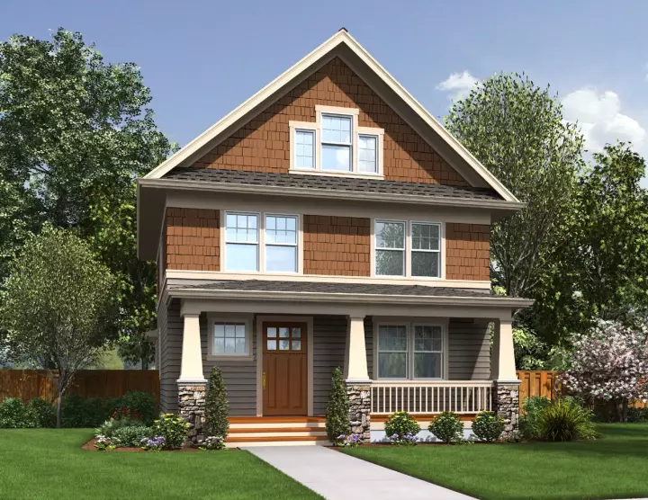 Craftsman house plans 74-747 - front exterior, 1,925 sq ft, 3 bed, 2 bath house plans | Monster House Plans