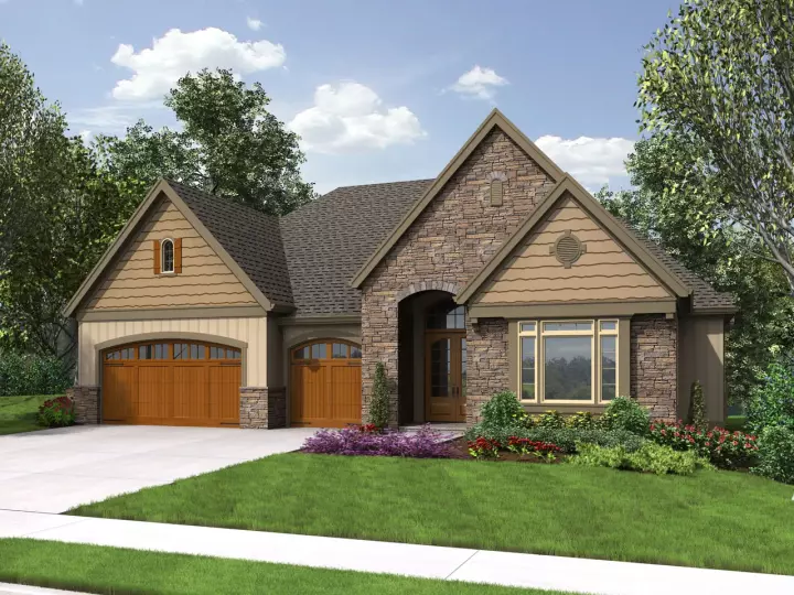 European house plans 74-788 - front exterior, 3,602 sq ft, 4 bed, 3 bath house plans | Monster House Plans
