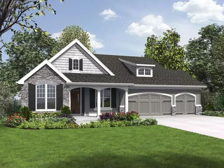 Cottage house plans 74-836 - front exterior, 2,835 sq ft, 5 bed, 3 bath house plans | Monster House Plans