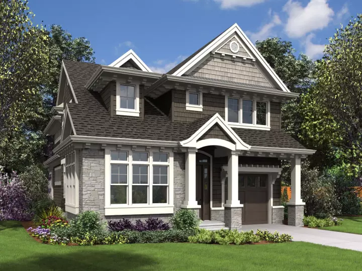 Craftsman house plans 74-842 - front exterior, 3,504 sq ft, 4 bed, 3 bath house plans | Monster House Plans