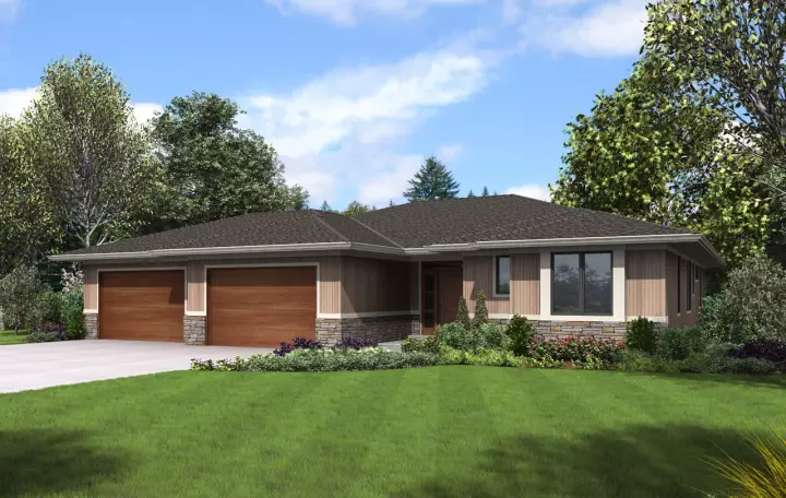 Contemporary house plans 74-846 - front exterior, 2,814 sq ft, 4 bed, 3 bath house plans | Monster House Plans