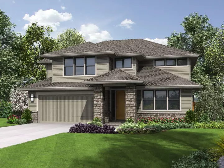 Northwest house plans 74-881 - front exterior, 3,185 sq ft, 4 bed, 3 bath house plans | Monster House Plans