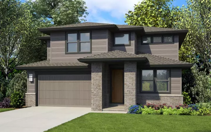 Contemporary house plans 74-882 - front exterior, 2,548 sq ft, 4 bed, 2 bath house plans | Monster House Plans