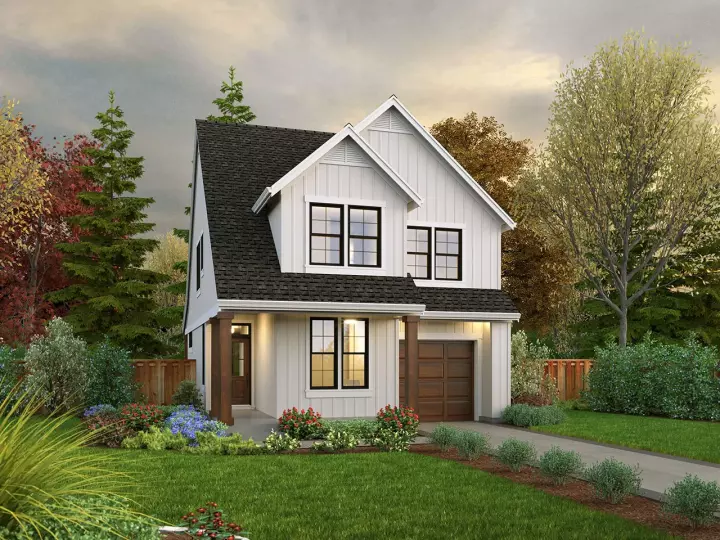 Modern Farmhouse house plans 74-931 - front exterior, 1,855 sq ft, 4 bed, 3 bath house plans | Monster House Plans