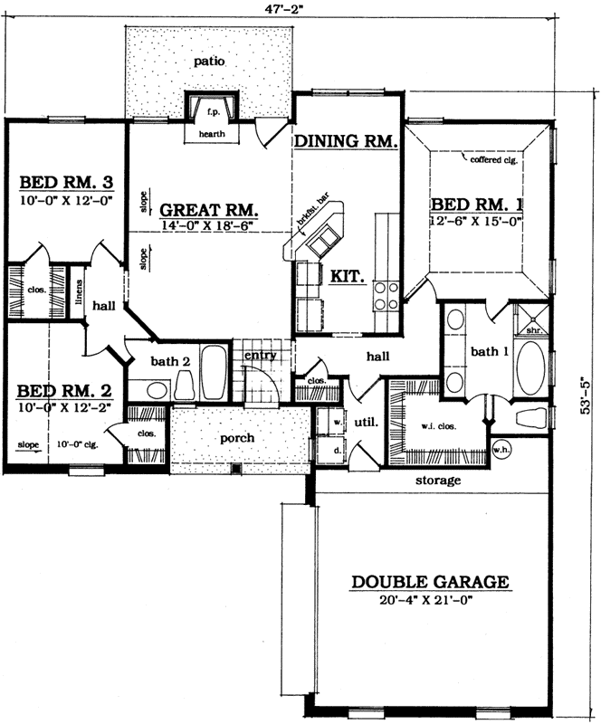 Main Floor Plan: 75-156