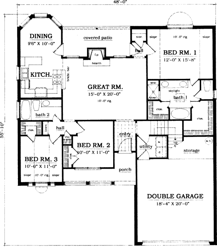Main Floor Plan: 75-186