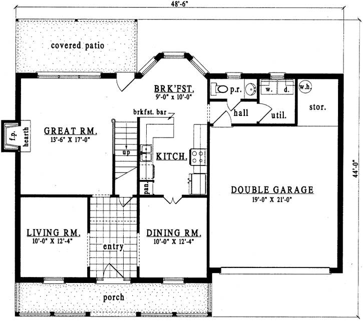 Main Floor Plan: 75-324